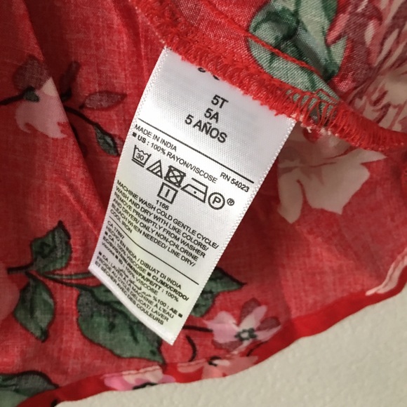 Girls Floral Dress Sz 5T - Picture 5 of 6